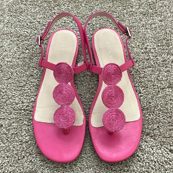 Jack Rogers Worth Raffia Sandal - Picture 3 of 5